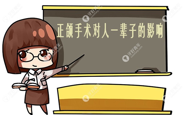 正颌手术对人一辈子的影响