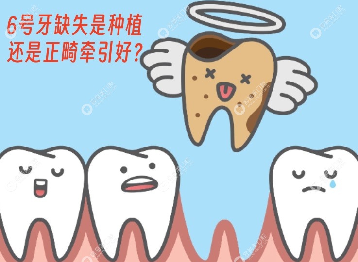 6号牙缺失是种植还是正畸牵引好