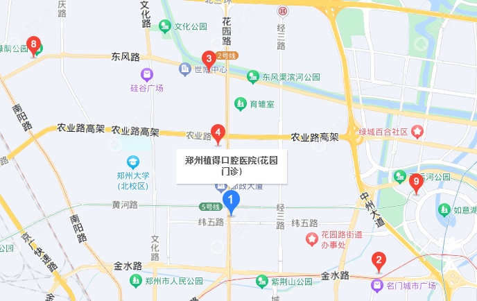 郑州植得口腔花园路店电话号码和地址