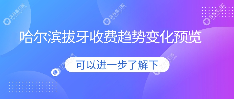 哈尔滨拔牙收费趋势变化预览