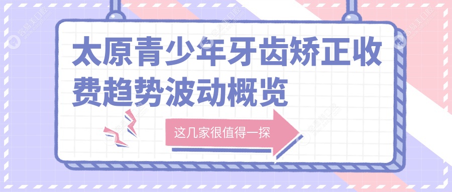 太原青少年牙齿矫正收费趋势波动概览