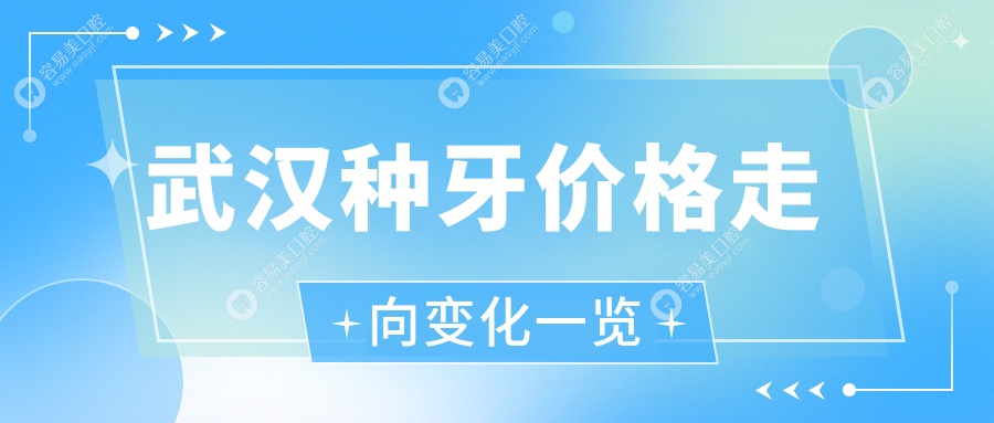 武汉种牙价格走向变化一览