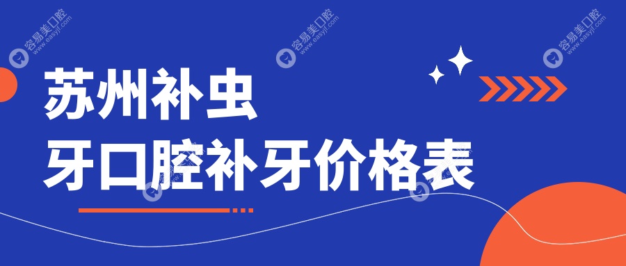 蘇州補(bǔ)蟲(chóng)牙口腔補(bǔ)牙價(jià)格表