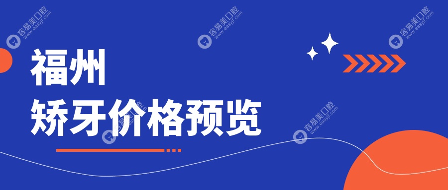 福州牙齒矯正全面解析：矯正托槽3000元起，貼面1000元，