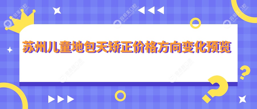 苏州儿童地包天矫正价格方向变化预览