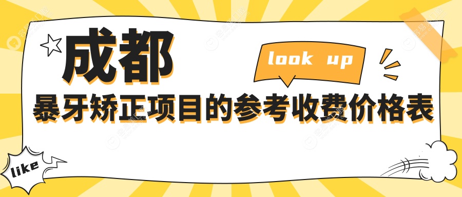 成都武侯区暴牙矫正价格对比：熊猫口腔门诊部 vs 亚非