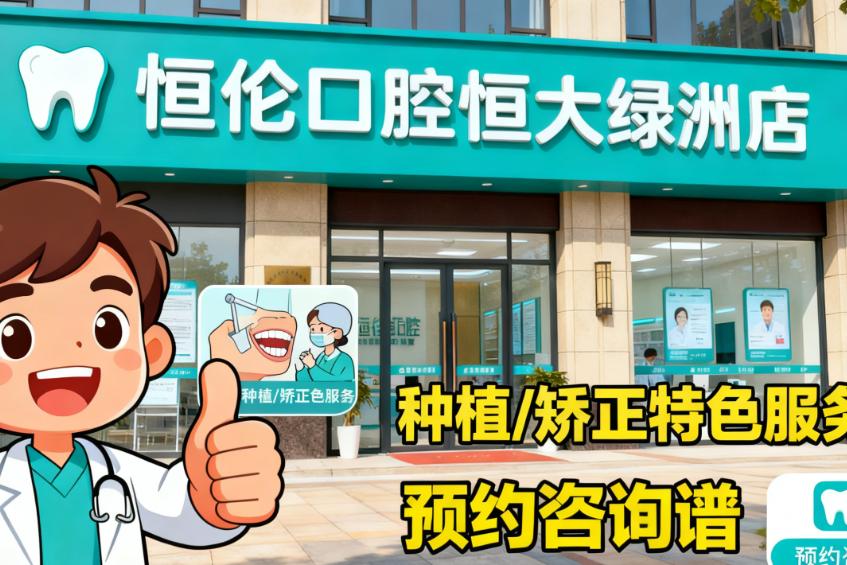 太原恒伦口腔恒大绿洲店特色服务:儿童口腔护理+4类特色项目+16项检查评估