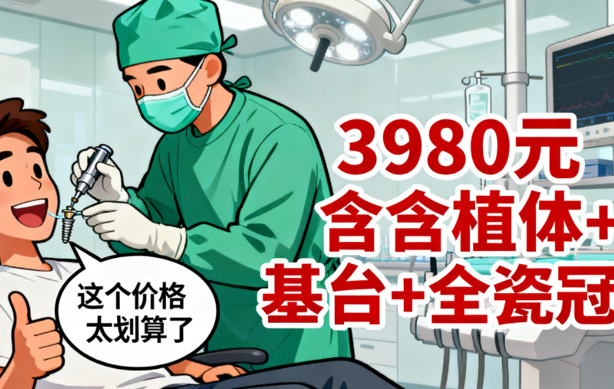 江门侨邑口腔收费贵吗？登腾种植牙3980元起，金属矫正6000元性价比超高