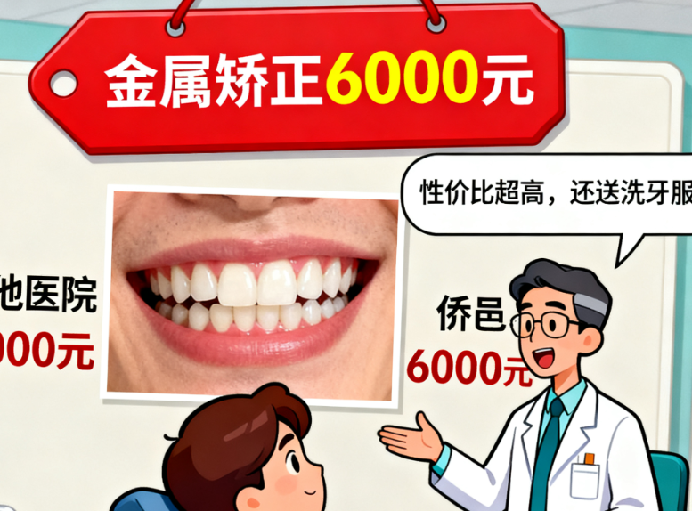 江门侨邑口腔收费贵吗？登腾种植牙3980元起，金属矫正6000元性价比超高