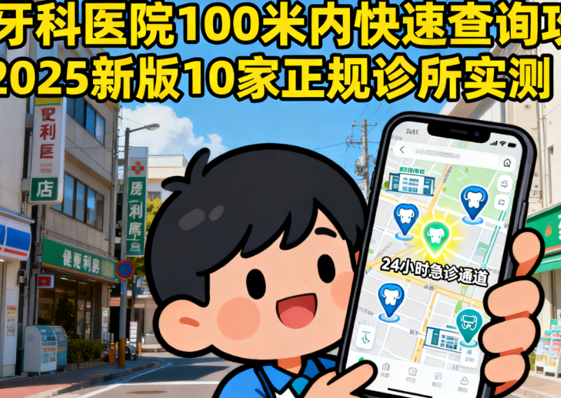 附近牙科医院100米内快速查攻略：2025新版10家正规诊所实测，含24小时急诊通道