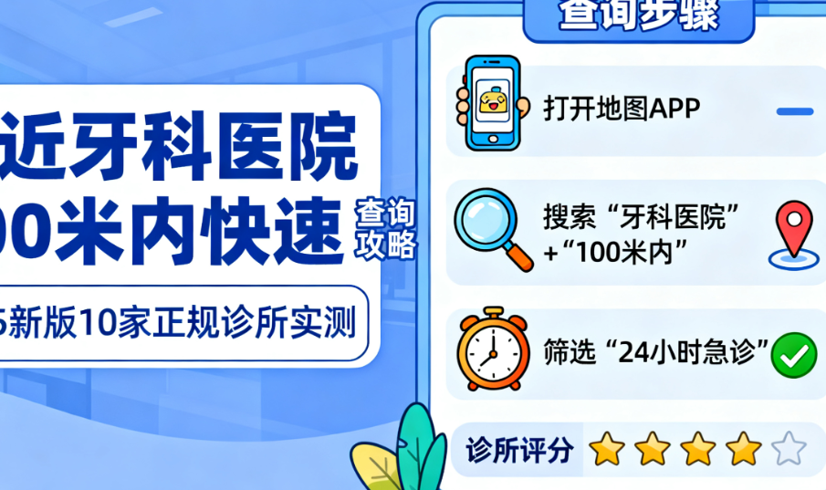 附近牙科医院100米内快速查