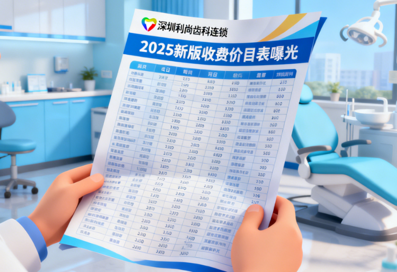 深圳利尚齿科连锁2025新版收费价目表曝光！种植牙3980元起，8家门店同价你敢信？