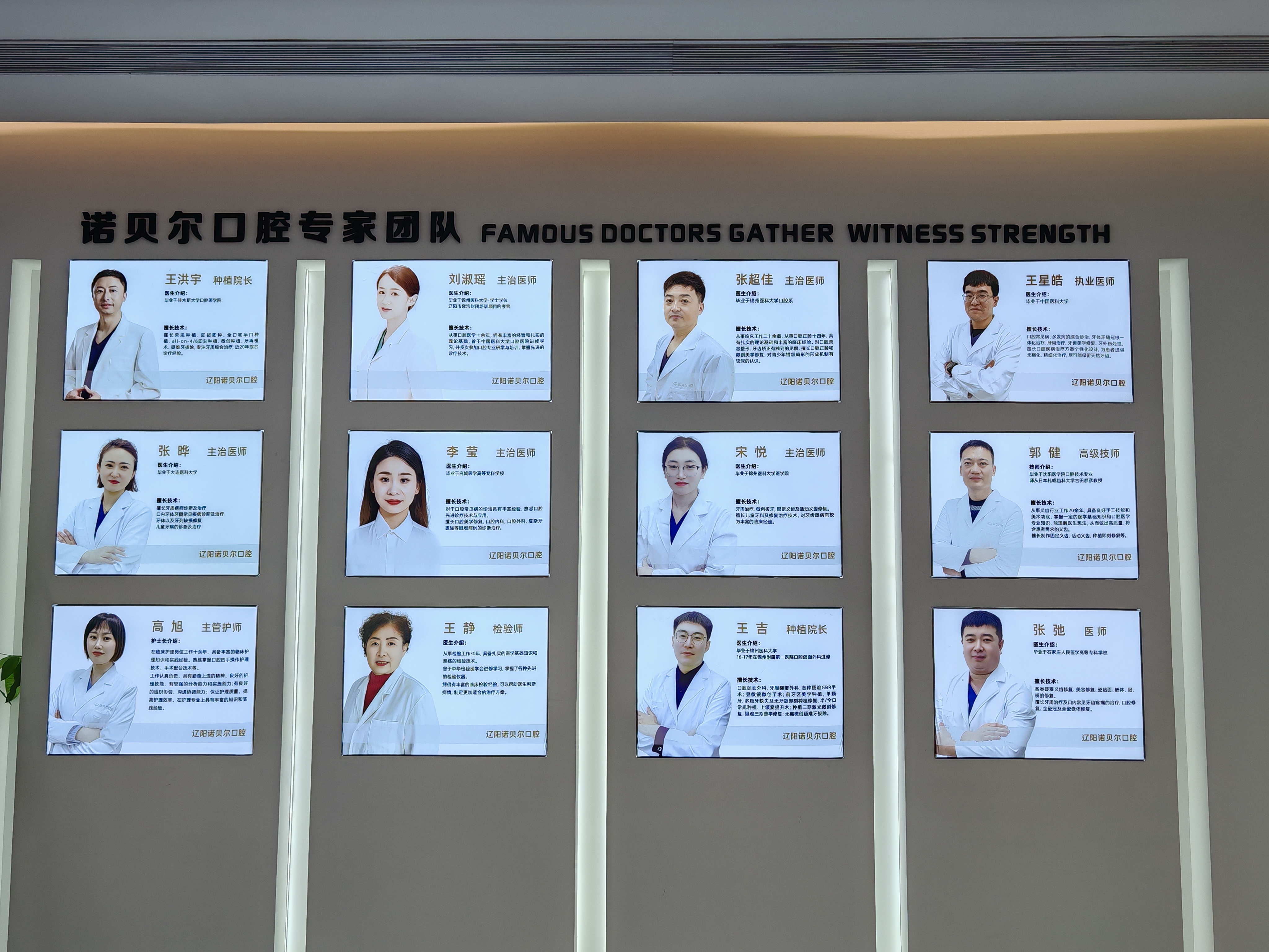 辽阳诺贝尔口腔门诊部医生团队