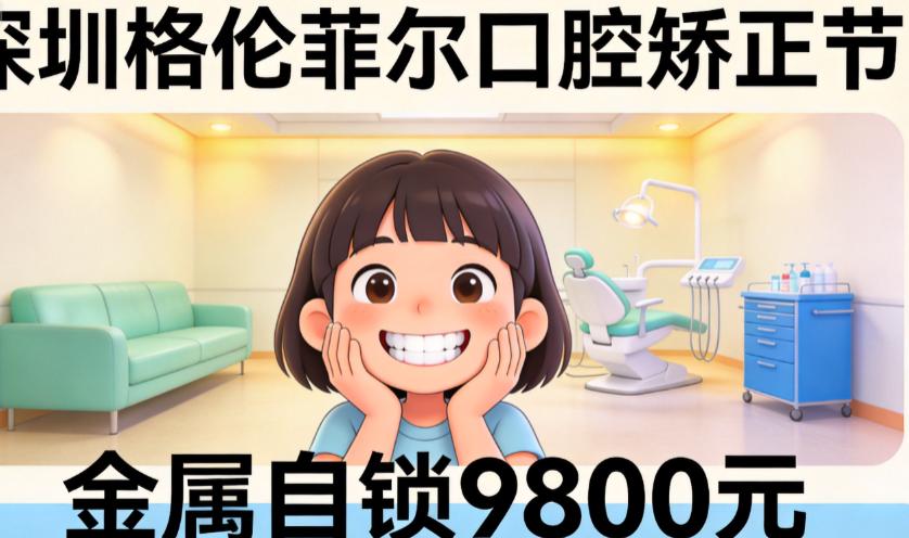 報(bào)名深圳格倫菲爾口腔矯正節(jié)：金屬自鎖9800元，隱適美立減，免費(fèi)領(lǐng)取CT拍片